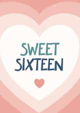 16th Birthday Card - Sweet 16 created by Bev O'Connor || @oconnordesign