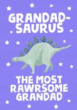 Funny Birthday Card - Grandad-Saurus created by tea please