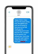 Funny Father's Day Card for a Blunt Dad of Few Words - Thumbs Up created by Blueberry Unicorns