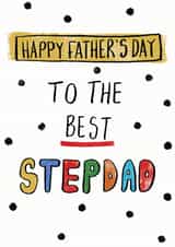 Heartfelt Father's Day Card - Best Stepdad created by Pom Pom Party Cards