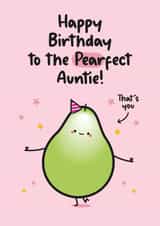 Auntie Birthday Card - Cute and Pretty - Food Pun created by Twisted Haggis