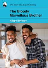 Personalised Birthday Photo Card created by Yay Days - Bloody marvellous Birthday Personalised Photo Card 19374