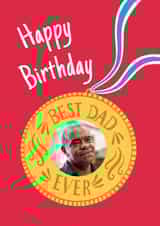 Personalised Father's Day Photo Card created by Hannah Jayne Lewin - best dad Father's Day Personalised Photo Card 21703