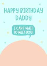 Cute Birthday Card - From The Bump - Daddy created by Blush Boulevard