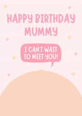 Cute Birthday Card - From The Bump - Mummy created by Blush Boulevard
