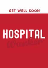 Cheeky Get Well Card - Hospital Wanker created by Giddy Kipper