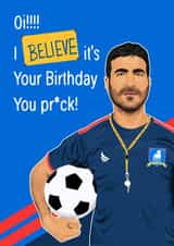 Roy Kent Birthday card created by Liam Harris