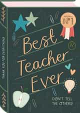 Best Teacher Ever - Book Card created by Two For Joy Illustration