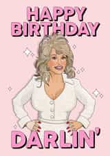 Funny Birthday Card - Dolly Parton created by Ditsy Cow