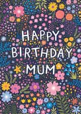 Floral Birthday Card For Your Lovely Mum created by Pear Tree Press