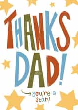 Cute Father’s Day Card - Thanks Dad created by MOUSE CARDS