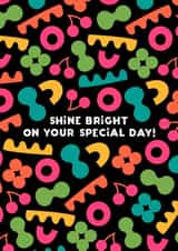 Neon Glow Birthday: Shine Bright on Your Special Day! created by Cherbear Creative Studio