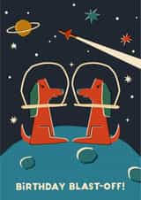 Celestial Birthday Wishes - Lunar Adventures with Astrono dogs! created by Cherbear Creative Studio