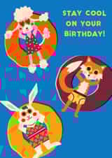 Chillaxin' Birthday Splash - Fun in the Sun with Animal Pool Party created by Cherbear Creative Studio