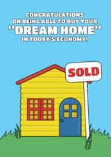 Funny New Home Card - Children's Toy Play House Joke created by @Cupsie's Creations