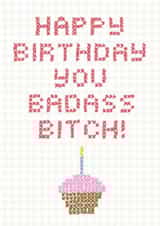 Badass Stitch Birthday Card created by Naughty Pickle