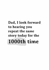 Cheeky Birthday Card - 1000th Time created by Very British Problems