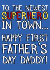 Cute Father's Day Card - 1st - Superhero Daddy created by Designs by Ru