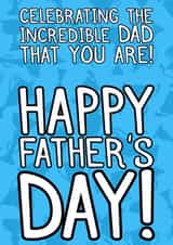 Cute fathers day card to celebrate your Dad created by Designs by Ru