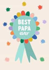 Papa birthday card - Best Papa Ever created by Pearl Studio