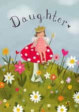 Cute Birthday Card - Daughter - Fairy Toadstall created by Love Lucy Illustration