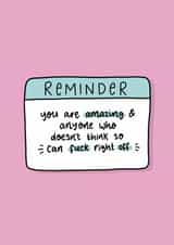 Heartfelt Friendship Card - Positivity created by Lola