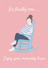 Cute Pregnancy card - Maternity - Finally Time created by Made_by_mayfly