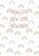Cute New Baby Card - New Life created by By Rebecca Flynn
