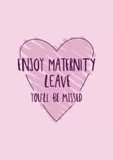 Cute Pregnancy Card - Maternity Leave created by Spekle Studio