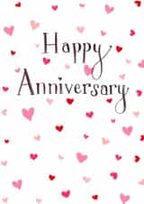 Pretty Anniversary Card - Hearts created by Love Lucy Illustration