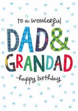 Cute Birthday Card - Dad and Grandad created by The Boy and the Bear