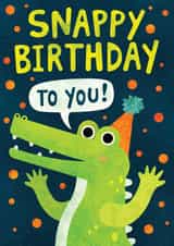 Cute Birthday Card - Snappy Crocodile created by Mossy Rock Designs