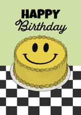 Smiley Face Cake Birthday Card created by Boldfish Designs
