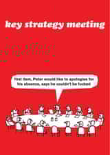 Funny New Job Card - Key Strategy Meeting created by Modern Toss