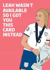 Leah Williamson Card created by Emily Render