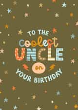 Cute Birthday Card - Coolest Uncle created by The Pattern Press