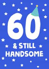 Pretty Birthday Card - 60th created by tea please