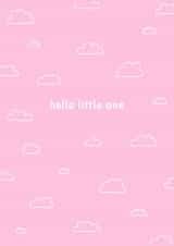 Hello Little One - Baby - New Parents- Cute created by CurlyLocksCanvasesUK