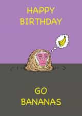Monkey Birthday Card created by Luke C