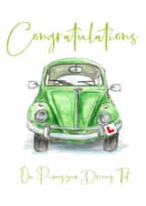 Traditional Congratulations Card - Driving Test created by Sarah Gibbs