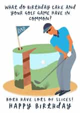 Funny Birthday Card - Golf Joke created by patternmuse