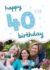 Personalised Birthday Photo Card created by Josie Gledhill - 40 40th Birthday Personalised Photo Card 22103
