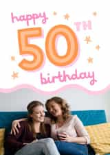 Personalised Birthday Photo Card created by Josie Gledhill - 50 50th Birthday Personalised Photo Card 22104