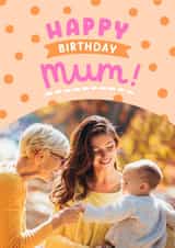 Personalised Birthday Photo Card created by Josie Gledhill - mum pretty Birthday Personalised Photo Card 22105