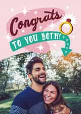 Personalised Engagement Photo Card created by Josie Gledhill - congrats congratulations Engagement Personalised Photo Card 22109
