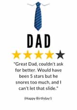 Funny Dad Birthday Card created by Cheeky Card Co