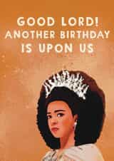 Funny Birthday Card - Bridgerton - Queen Charlotte created by Giddy Kipper