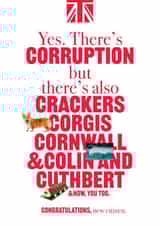 Funny Congratulations Card - British Citizenship - C created by CPB London