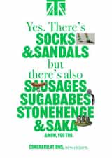 Funny Congratulations Card - British Citizenship - S created by CPB London