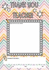 Thank you teacher, fun interactive card created by Oh So Jottie Designs